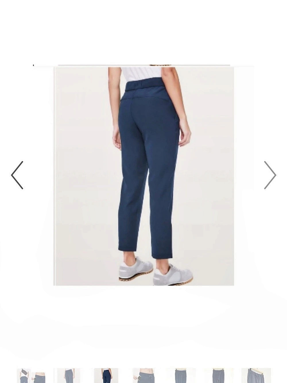 NWOT Lululemon On The Fly Pants Navy Blur Sz 10 M/L - Picture 4 of 12